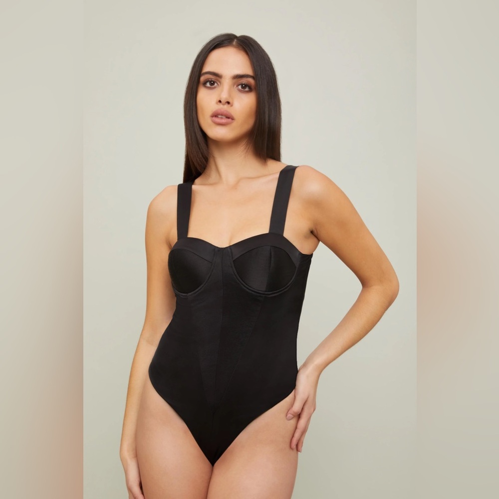 Kalayci London Carla quilt satin bodysuit
